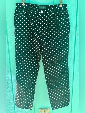 Ralph Lauren Black/White Polka Dot Women's Pants Size 14